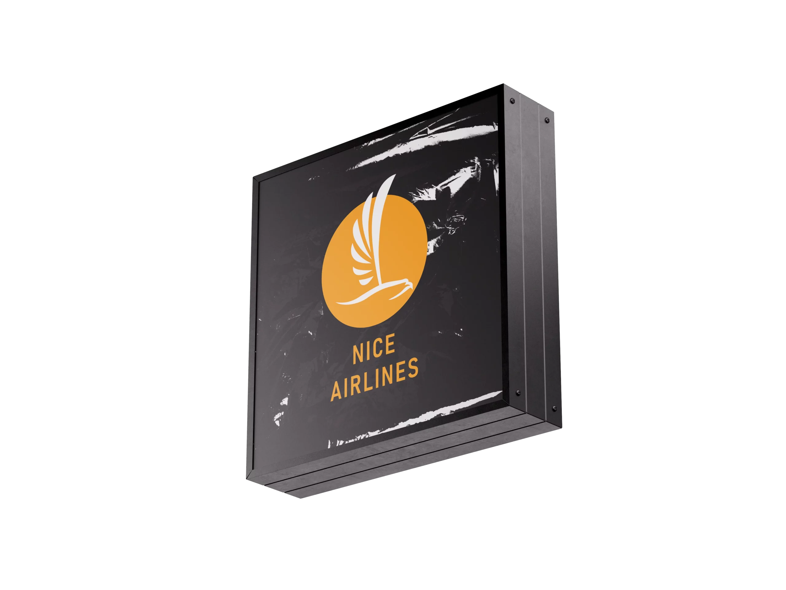 créations mockup panneau nice airlines mathisrb