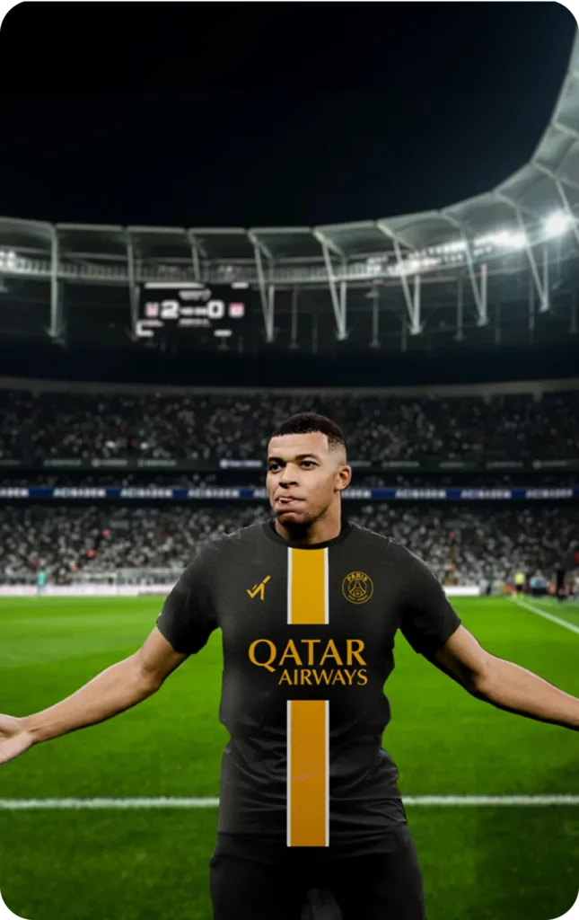créations mockup maillot de foot kylian mbappe eufron mathisrb