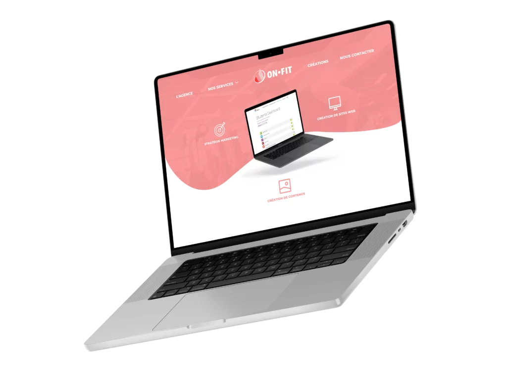 site internet mathisrb on-fit identité visuelle